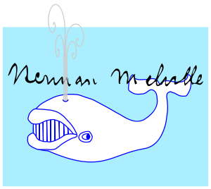 English: Moby Dick & Herman Melville signature...