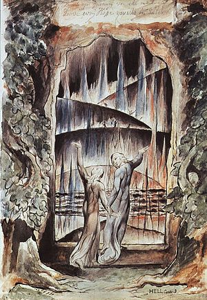 Dante's Gate of Hell by William Blake